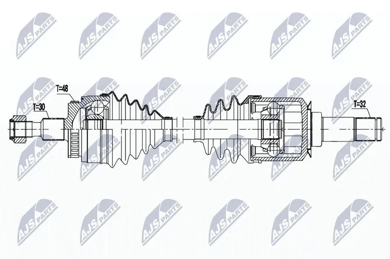 Drivaxel NTY NPW-ME-130