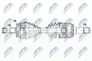 Drivaxel NTY NPW-ME-130