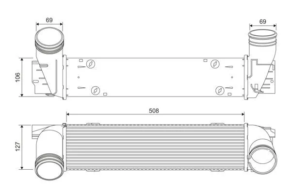 Intercooler VALEO 818392