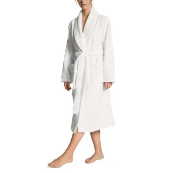 Calida Cosy Shower Bathrobe With Pockets Vit Small Dam