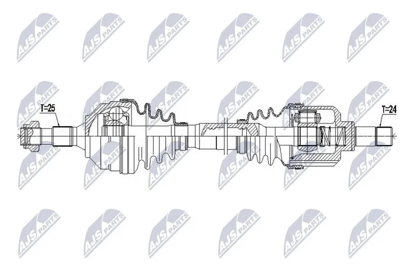 Drivaxel NTY NPW-CT-173