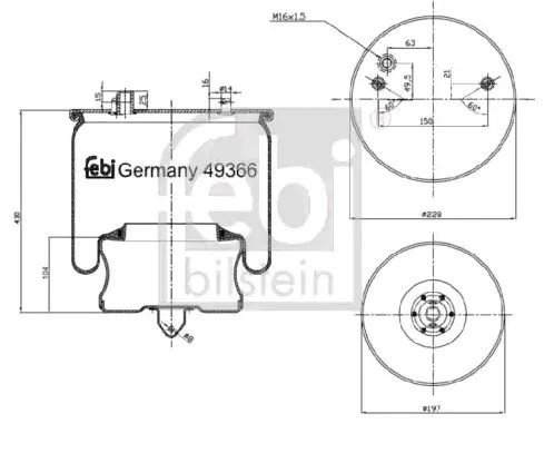 Luftbälg FEBI BILSTEIN 49366