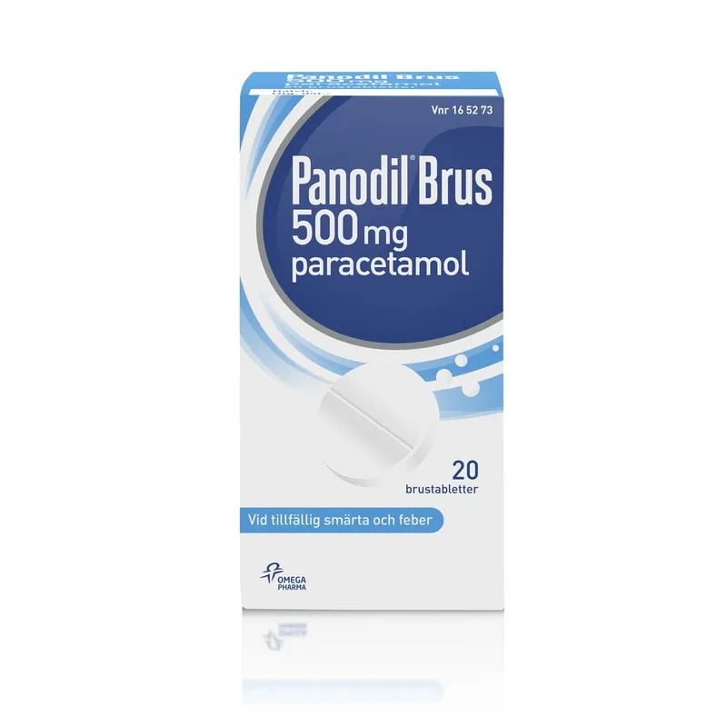 Panodil Brus 500 mg 20 brustabletter