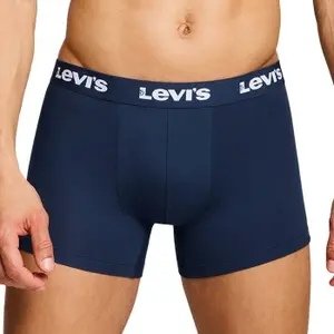 Levis Kalsonger 2P Repeat Logo Boxer Brief Marin bomull Small Herr