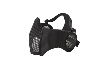 Nätmask underdel med öronskydd Svart