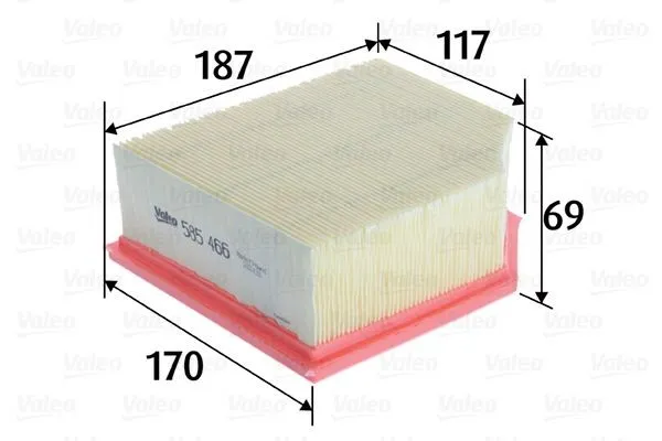 Luftfilter VALEO 585466