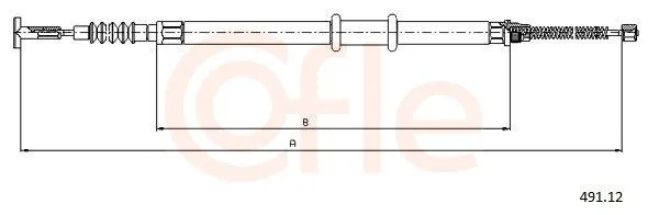 Handbromsvajer COFLE 491.12