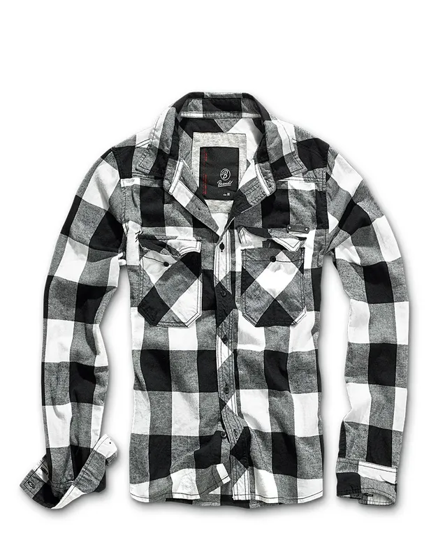 Brandit flanellskjorta Vit (#4635)