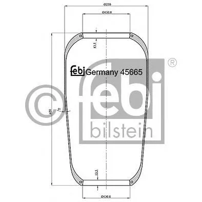 FEBI BILSTEIN 45665 Luftbälg