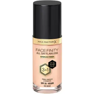 Max Factor Facefinity All Day Flawless 3in1 Liquid Foundation N55 Beige