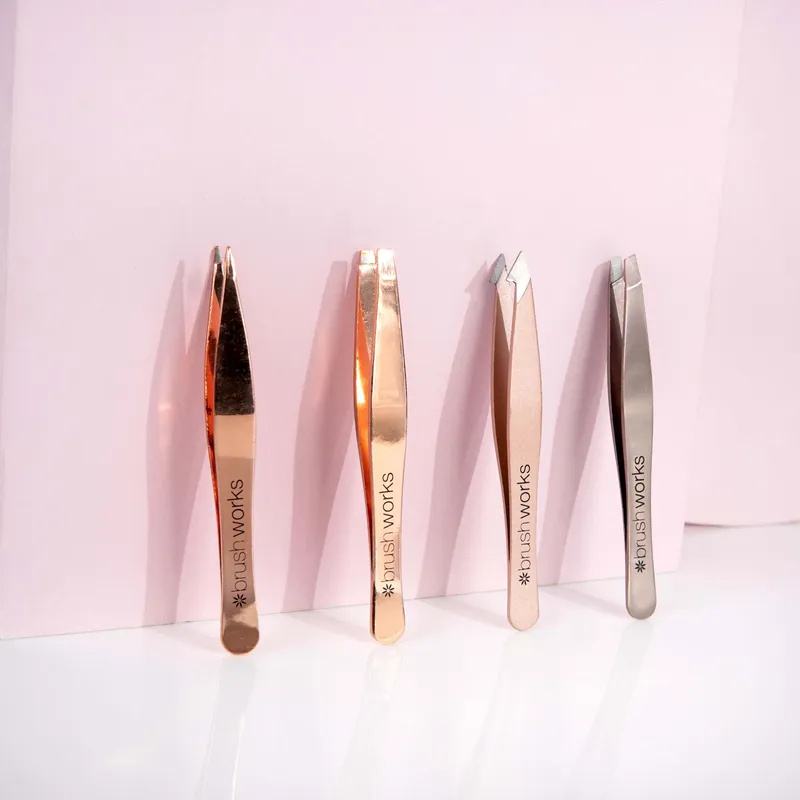 Brushworks HD Combination Tweezer Set Gold Set Gold