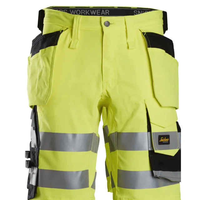 SHORTS STRETCH KL 1 HF VARSEL GUL/SVART STL 52 | Beijerbygg Byggmaterial
