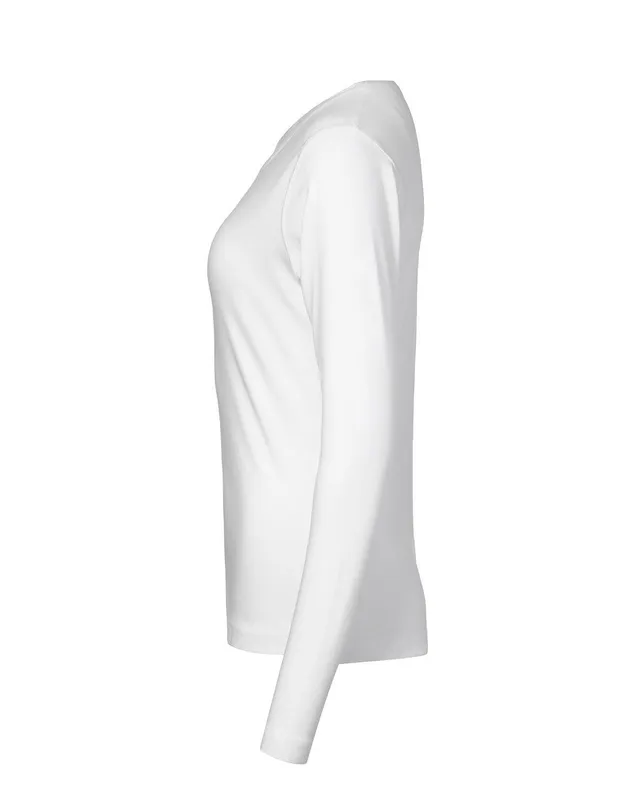 ID Interlock T-shirt, Långärmad Vit