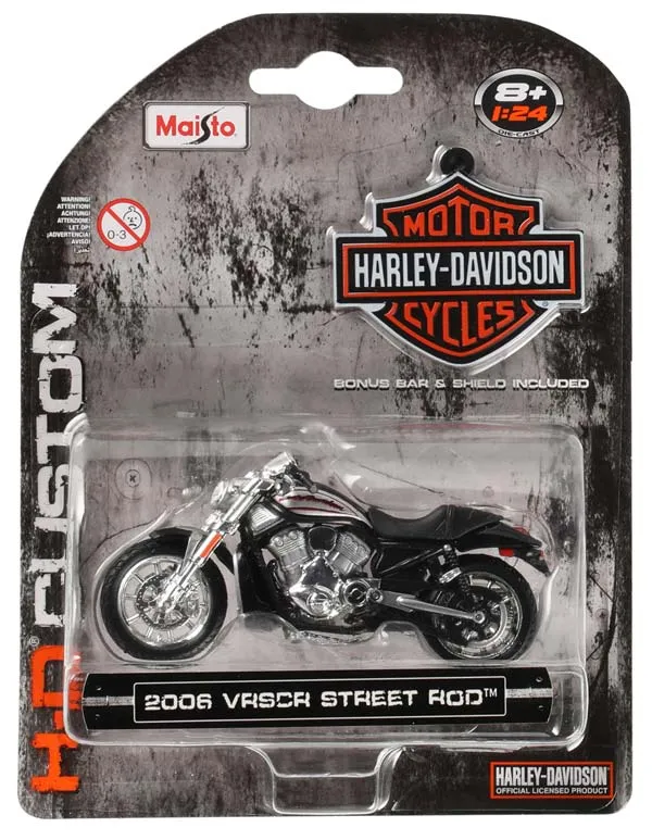 1:24 Harley Davidson Motorcykel - 2001 FLSTS Heritage Springer )Ej klar/ej bild)