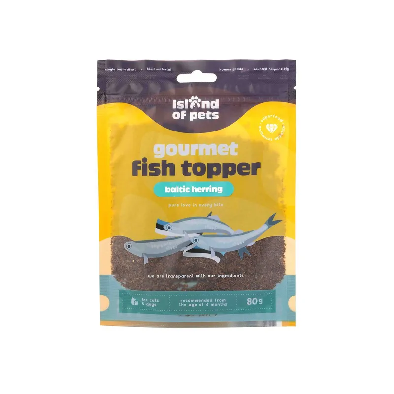 Fisk-topper Gourmet för hund och katt – 80 g