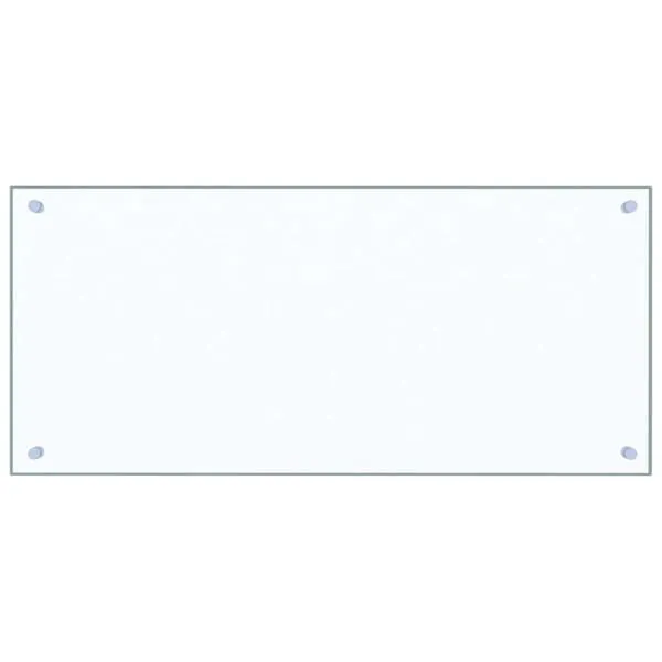 vidaXL Stänkskydd transparent 90×40 cm härdat glas
