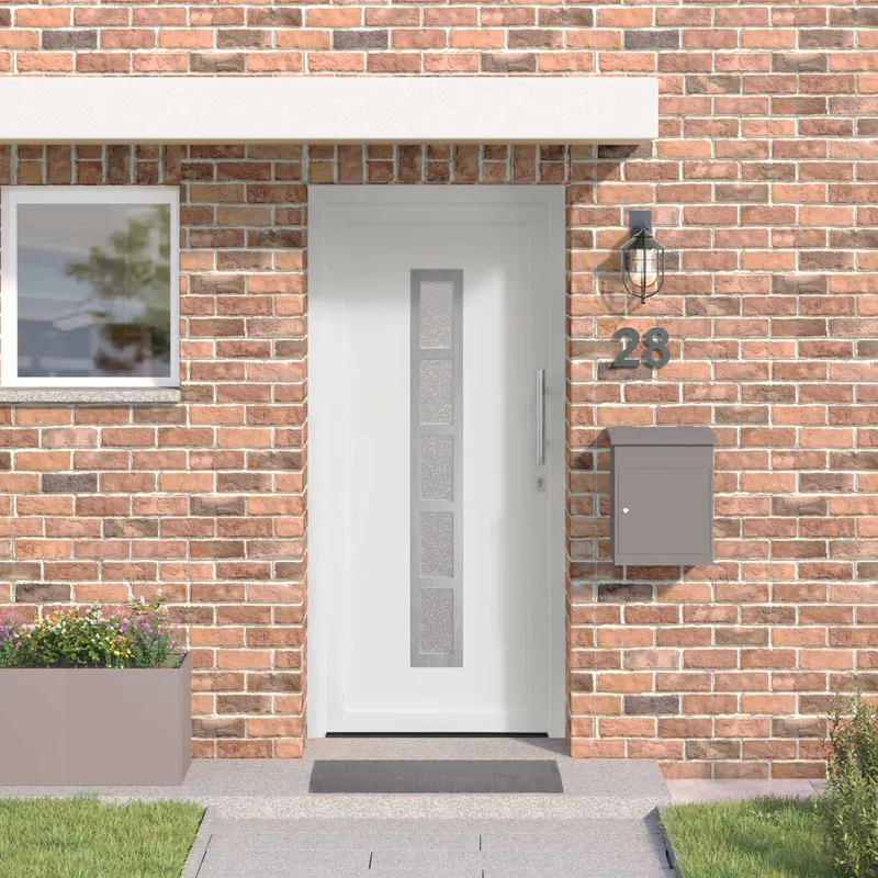 vidaXL Framdörr 108 x 208 cm PVC Vit (#6955)