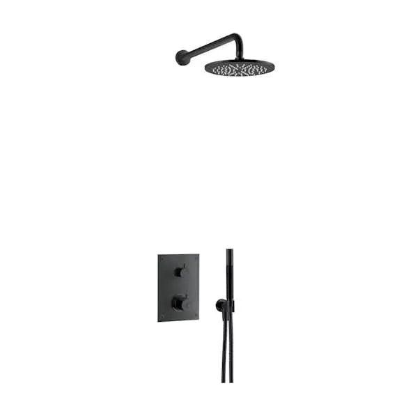 Duschblandare BOX7268 ED2 Termostat Inbyggnad Mattsvart | Beijerbygg Byggmaterial