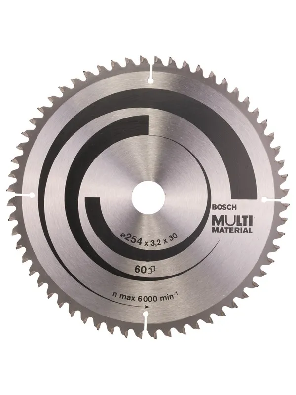 Bosch Cirkelsågklinga Multi Material 254 x 30 x 3,2 mm; 60