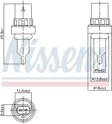 Kylvätsketemperatursensor NISSENS 207011