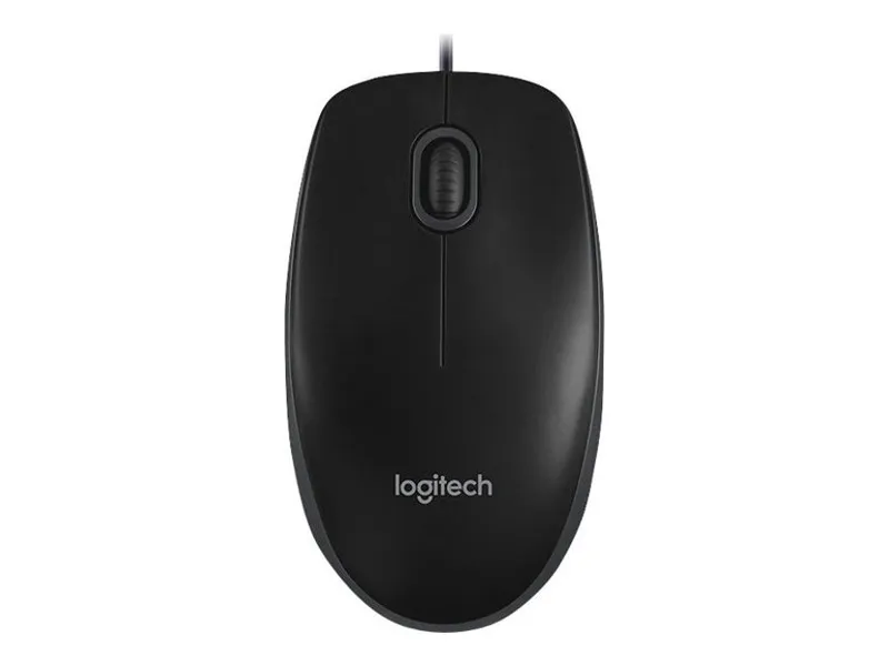 Logitech B100 Optical USB Mouse - mus - Mouse - Optic - 3 knappar - Svart