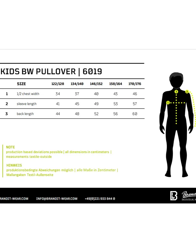 Brandit Kids BW Pullover Jumper Oliv (#8159)