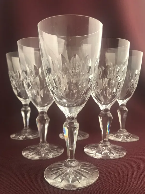 Kosta boda – Princess – 6 st Rödvin glas – design Fritz Kallenberg