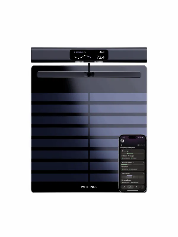 Withings Analysvåg BodyScan 2 - Black Mörkgrå