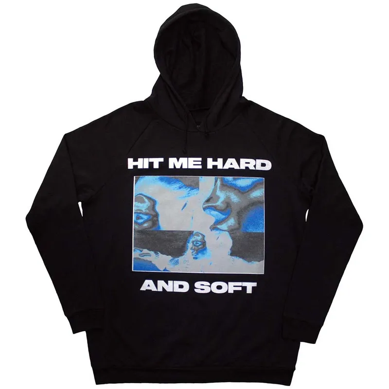 Billie Eilish Unisex Pullover Hoodie: Hit Me Hard And Soft Negative (Medium)