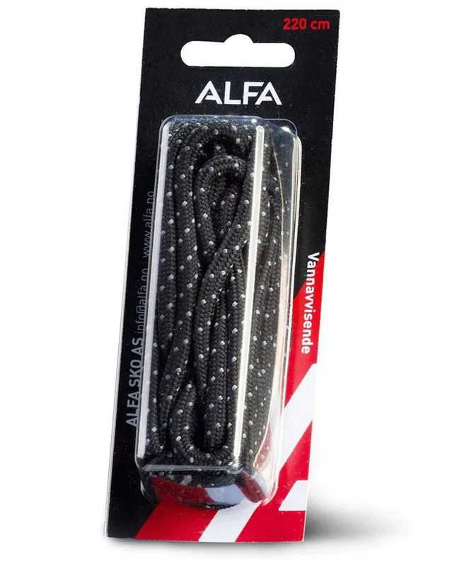 Alfa Shoe laces Black (#7170)
