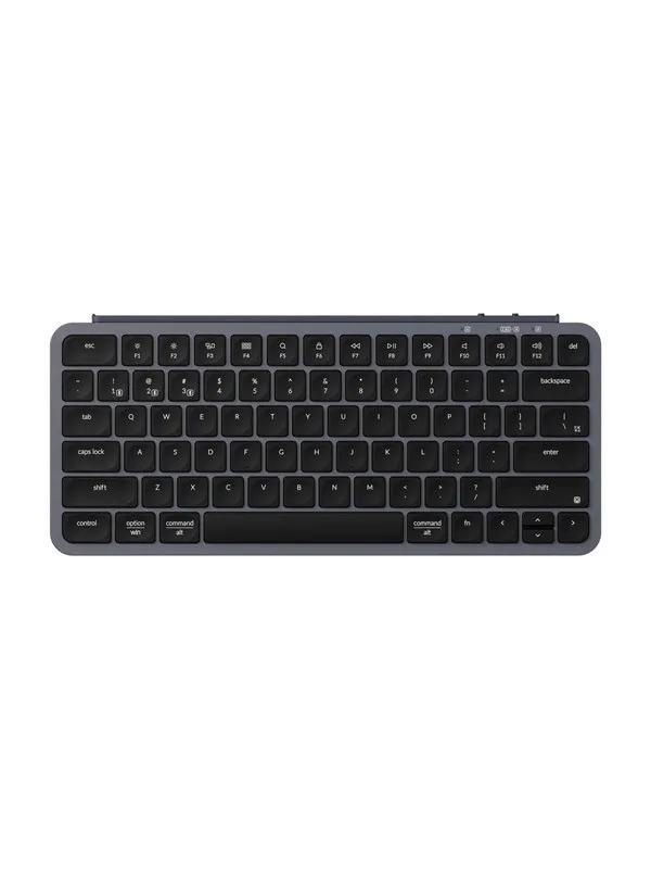 Keychron B1 Pro - keyboard - Ultra-Slim - 75% Input Device - Tangentbord - Utan Numpad - Engelska (US) - Grå