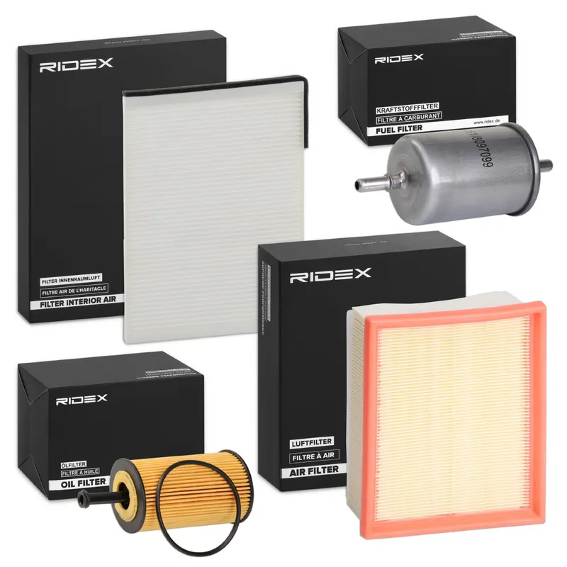 Filtersats RIDEX 4055F27625