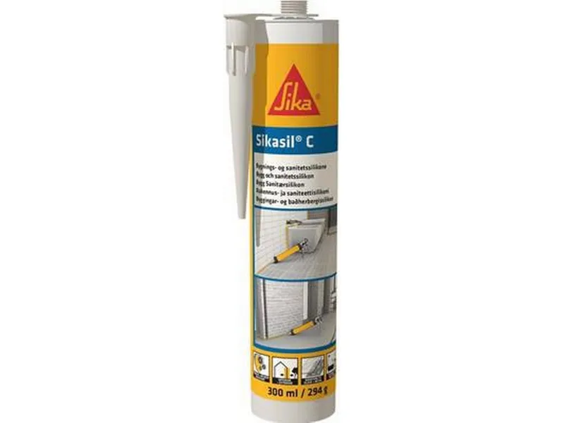 Sika Sil FDA Fogmassa 300 ml, vit, FDA-godkänd