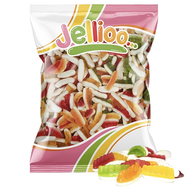 Jellioo Tänder Fruktsmak Gelé/Skum Storpack - 1 kg