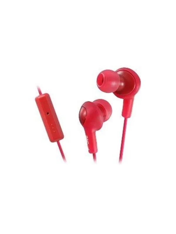 JVC Hörlur FR6 Gumy Plus Mic Röd