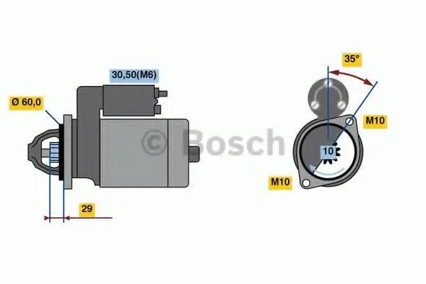 Startmotor BOSCH 0 986 022 240