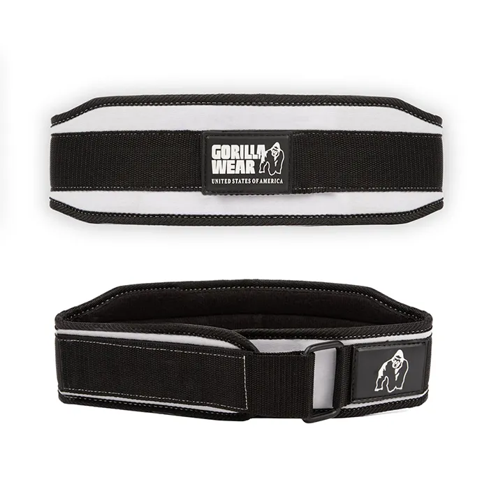 4 Inch Womens Lifting Belt, black/white, small