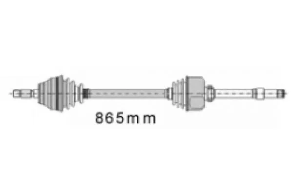 MAPCO 16413 Drivaxel
