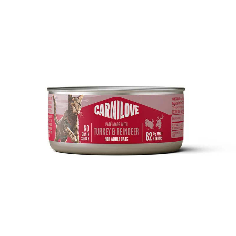 Carnilove Cat Adult Turkey & Reindeer Paté Våtfoder till Katt 100 g