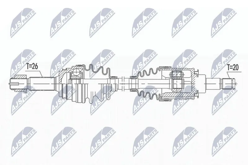 Drivaxel NTY NPW-TY-141