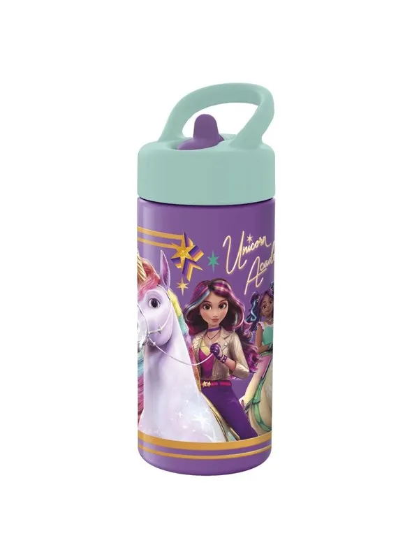 Unicorn Academy Vattenflaska - 410 ml - Lila/Mint