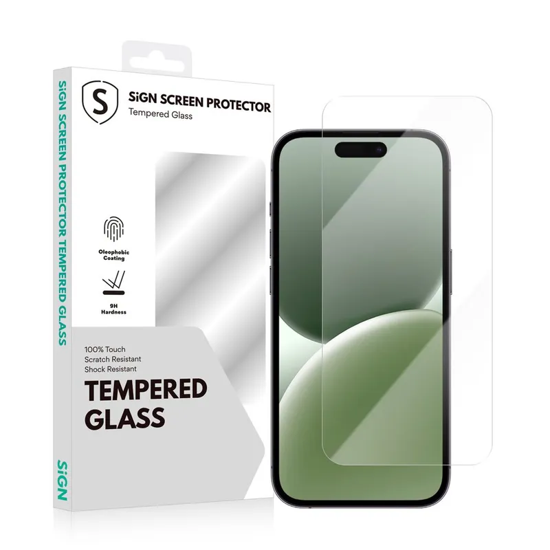 SiGN Skärmskydd i Härdat Glas för iPhone 17 / 16 Pro