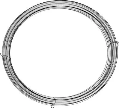 Z 196939 Profiltråd Ø 1,4 mm, plastad, grön