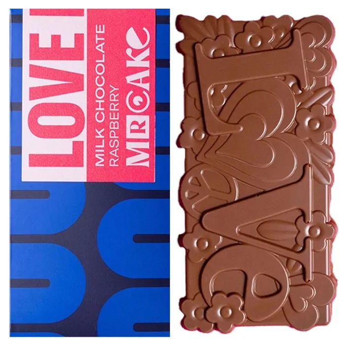 MR Cake Love Chokladkaka Mjölkchoklad med Hallon 90g