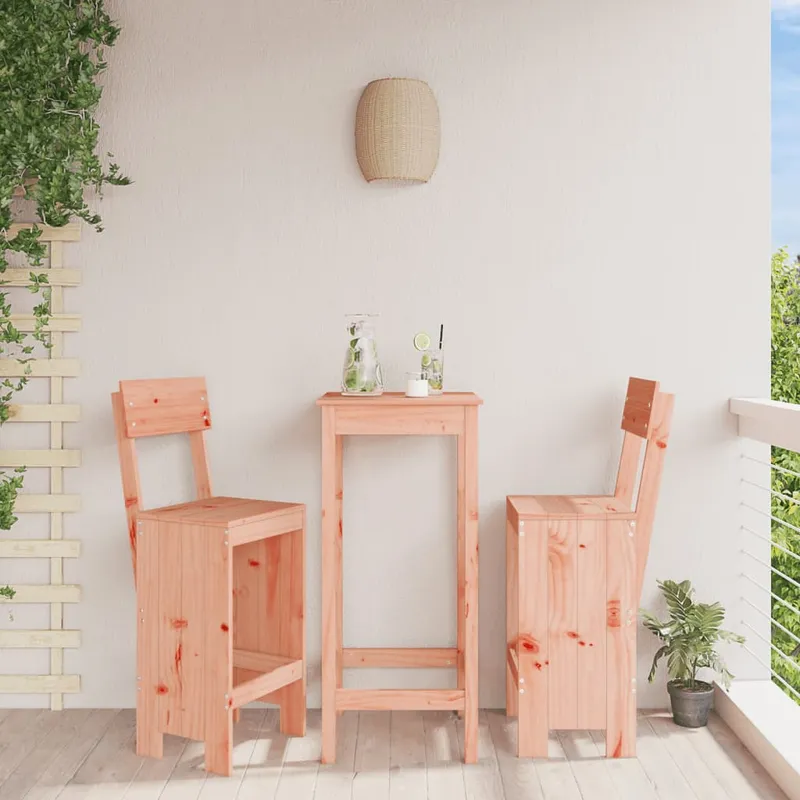 vidaXL Barpallar 2 st 40×48,5×115,5 cm massivt douglasträ