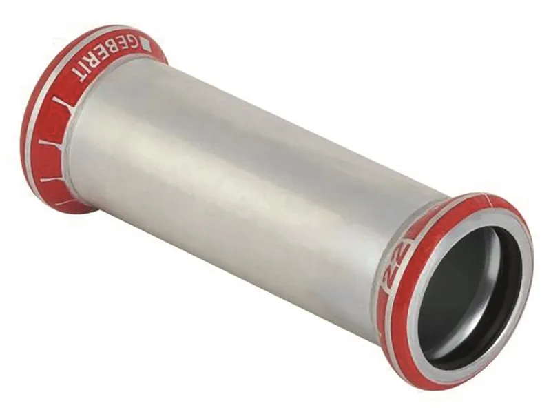 Geberit 1551010 Skjutmuff pressmuff, elförzinkad 12 x 12 mm