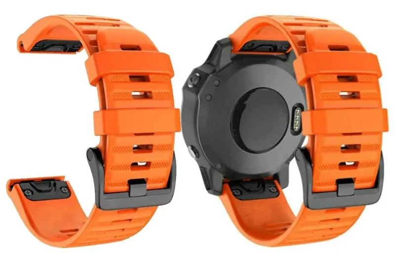 Garmin armband, 22mm, Quickfit, ergonomisk – Orange