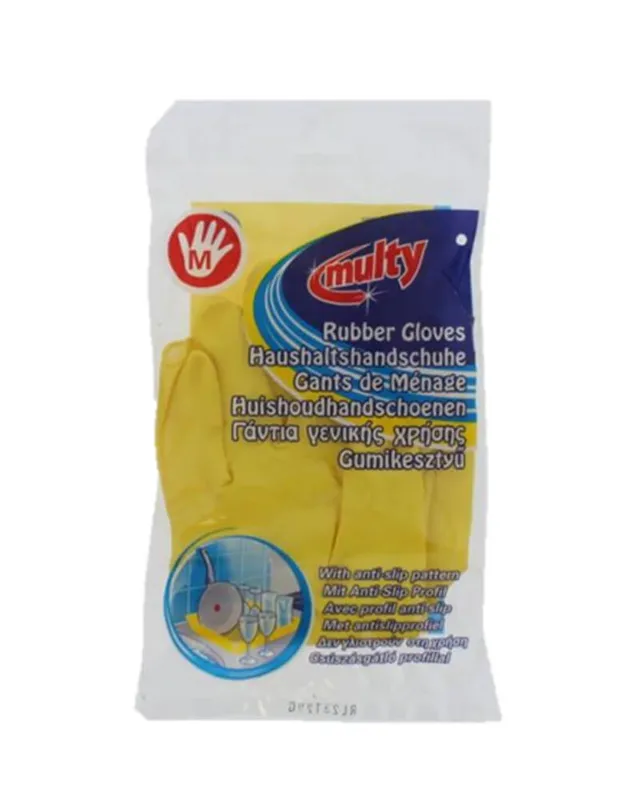 Multy Rubber Gloves Yellow