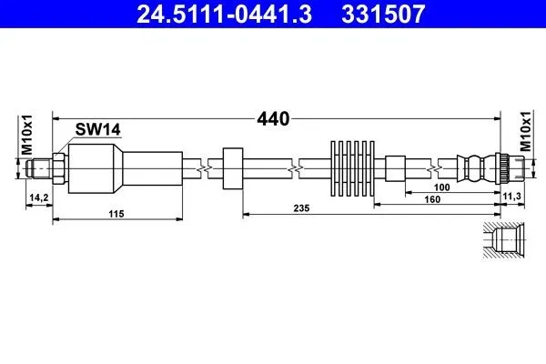 Bromsslang ATE 24.5111-0441.3