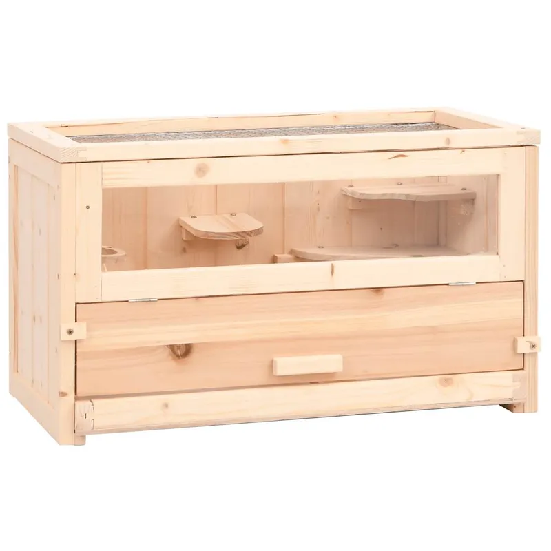 Vidaxl Hamsterbur, 60X30X35 Cm, Lätt Granved